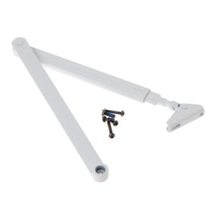 Braț standard pentru amortizoare cu forță reglabilă, alb, ASSA ABLOY DCL190 9016