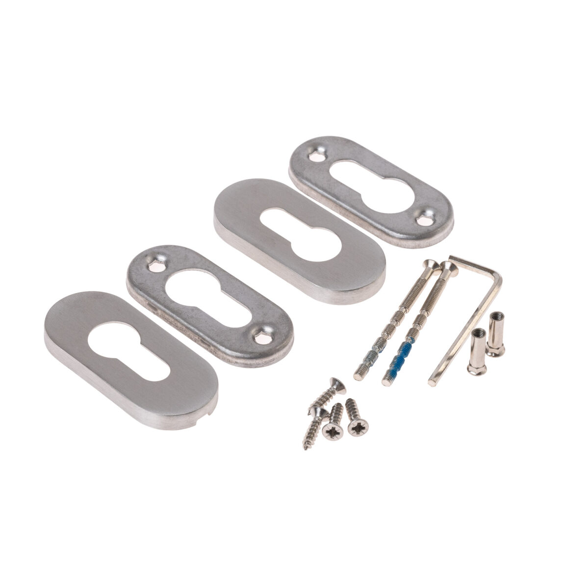 Rozete ovale din inox satinat, ASSA ABLOY AHW66000PZN