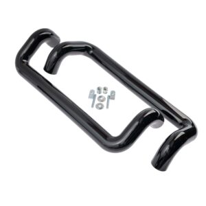 Mâner aplicat tip bară D 35 mm, spațial 4 colțuri, interax 350mm, negru, accesorii fixare incluse, Comunello 13065001-503