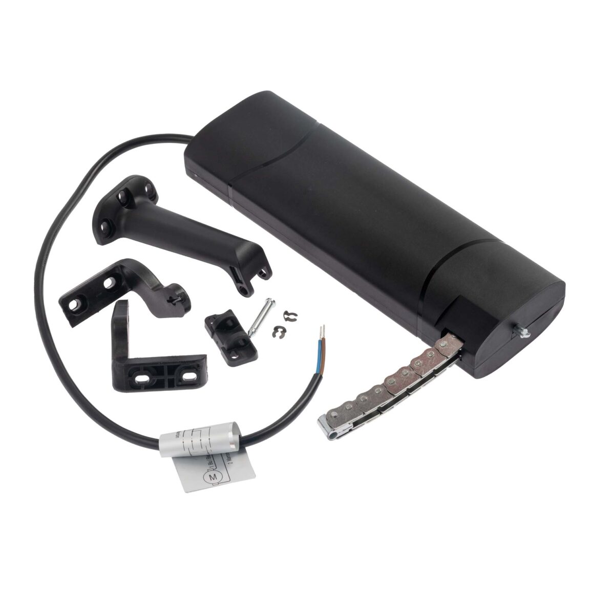 Motor cu lanț acționare ferestre, accesorii de fixare incluse, 24V, 200/250N, negru, Comunello SMART 20