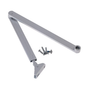 Braț standard pentru amortizoare cu forță reglabilă, argintiu, ASSA ABLOY DCL190 EV1