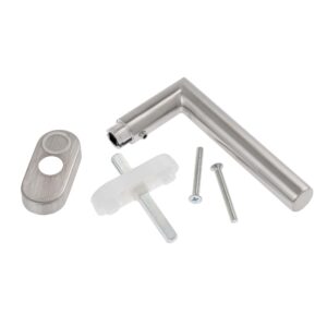 Mâner ușă, manetă D 20 mm, mască bază ovală, inox, Comunello Parigi DK