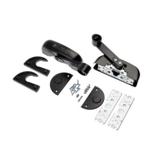 Mecanism central antipanică în 2 puncte, sus, jos, finisaj negru, Antipanic 402T