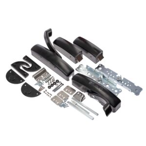 Mecanism antipanică în 2 puncte, sus, jos, vertical, inclusiv bara, finisaj negru/roșu, H 1030+1490mm, Antipanic Unico 502