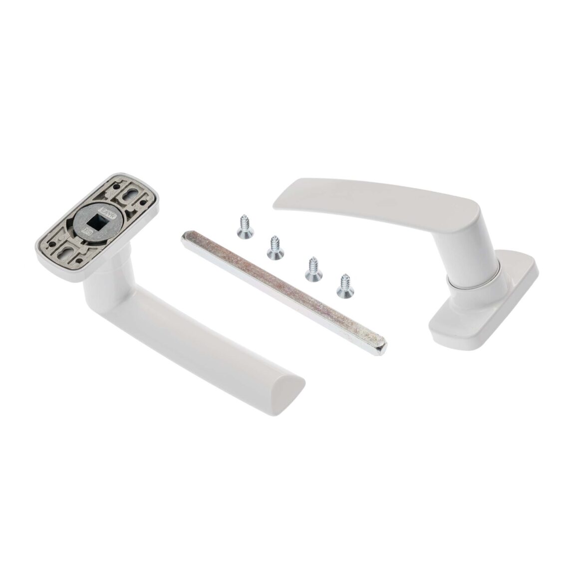 Set mânere ușă, culoare alb, Fapim 2041