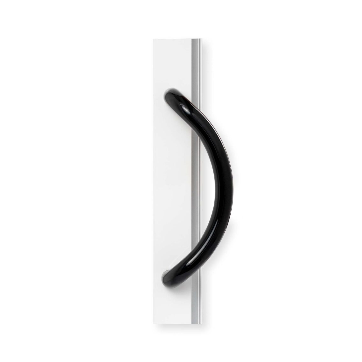 Mâner aplicat tip bară D 35 mm, spațial, formă arc, interax 350mm, culoare negru, accesorii fixare incluse, Comunello 13063000-503