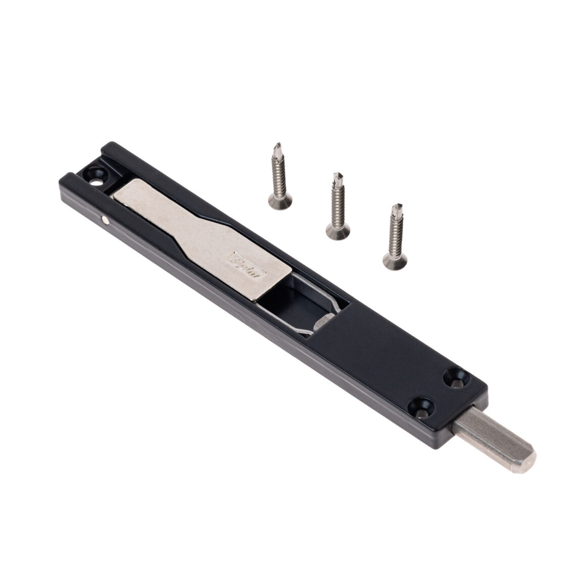 Zăvor ușă foaia 2, L 140mm, culoare negru, Fapim 3722A