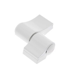 Balama aplicată 2 aripi inegale, culoare alb, interax 67mm, kitul de fixare nu este inclus, Fapim 7010VA